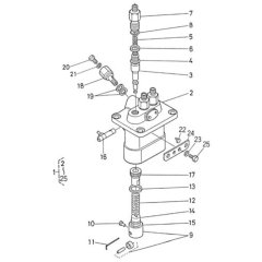 Injection Pump Assembly for Kubota D950-BBS Engine