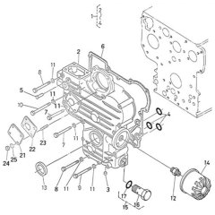 Gear Case Assembly for Kubota D950-BBS Engine
