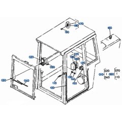 Wiper Assembly for Kubota KH101 Mini Excavator
