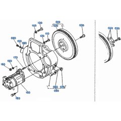 Flywheel Assembly for Kubota KH101 Mini Excavator