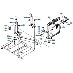 Radiator Assembly for Kubota KH151 Mini Excavator