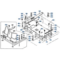 Floor Plate Assembly for Kubota KH151 Mini Excavator