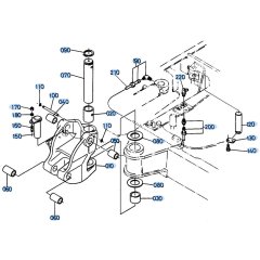 Swing Bracket Assembly for Kubota KH191 Mini Excavator