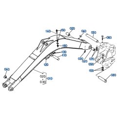 Boom Assembly for Kubota KH191 Mini Excavator