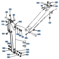 Arm Assembly for Kubota KH191 Mini Excavator