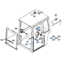 Wiper Assembly for Kubota KH191 Mini Excavator