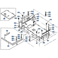 Floor Plate Assembly for Kubota KH191 Mini Excavator