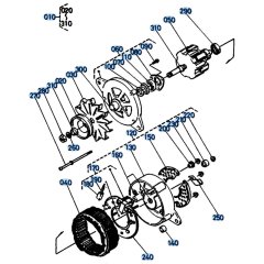 Dynamo Assembly for Kubota KH191 Mini Excavator