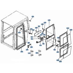Door Assembly for Kubota KH51