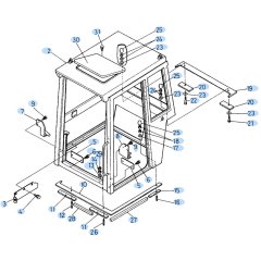 Cabin Assembly for Kubota KH60