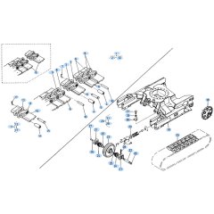 Crawler Assembly for Kubota KH60
