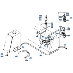 Fuel Filter Assembly for Kubota KH61 Mini Excavator