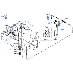 Accelerator Lever Assembly for Kubota KH66 Mini Excavator