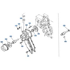 Water Pump Assembly for Kubota KH66 Mini Excavator