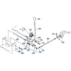 Control Lever (L/H) Assembly for Kubota KH66 Mini Excavator
