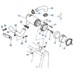 Air Cleaner Assembly for Kubota KH90 Mini Excavator