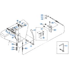 Accelerator Lever Assembly for Kubota KH90 Mini Excavator