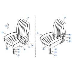 Seat Assembly for Kubota KH90 Mini Excavator