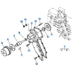 Water Pump Assembly for Kubota KH90 Mini Excavator