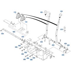 Control Lever Assembly for Kubota KX030-4 Mini Excavator