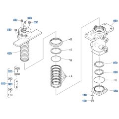 Rotary Joint Assembly for Kubota KX030-4 Mini Excavator
