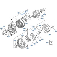 Alternator Assembly for Kubota KX030-4 Mini Excavator