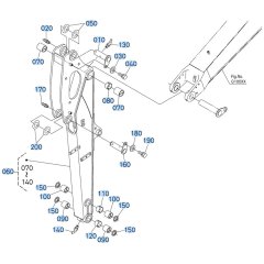 Arm Assembly for Kubota KX040-5 Mini Excavator