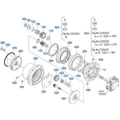 Drive Motor Assembly for Kubota KX040-5 Mini Excavator