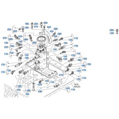 Rotary Joint (6-in-1) Assembly for Kubota KX040-5 Mini Excavator
