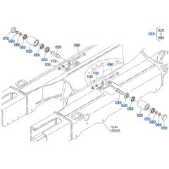 Carrier Roller Assembly for Kubota KX040-5 Mini Excavator