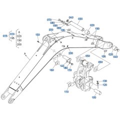 Boom Assembly for Kubota KX080-3 Mini Excavator