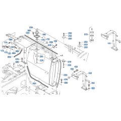 Arch Frame Assembly for Kubota KX080-3 Mini Excavator