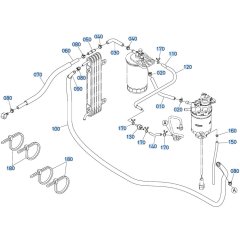 Fuel Cooler Assembly for Kubota KX080-4s Mini Excavator
