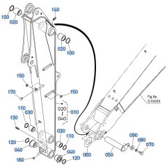 Arm Assembly for Kubota KX080-5 Mini Excavator