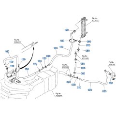 Fuel Cooler Assembly for Kubota KX080-5 Mini Excavator