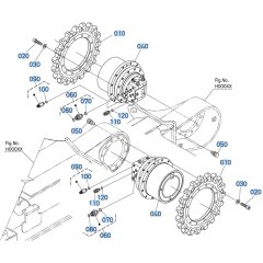 Drive Motor Assembly for Kubota KX080-5 Mini Excavator