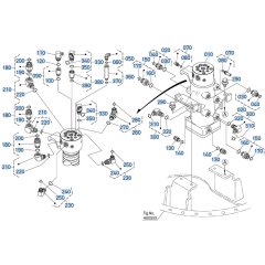 Rotary Joint Assembly for Kubota KX080-5 Mini Excavator