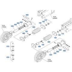 Idler Assembly -1 for Kubota KX080-5 Mini Excavator