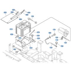 Battery Assembly for Kubota KX121-3 Mini Excavator
