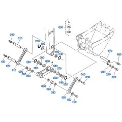 Bucket Link Assembly for Kubota KX121-3 Mini Excavator