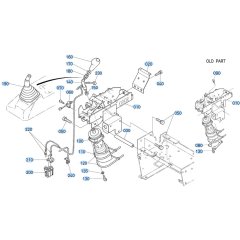 Control Lever (R/H) Assembly for Kubota KX121-3 Mini Excavator