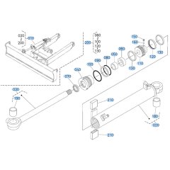 Blade Cylinder (Angle) Assembly for Kubota KX161-3s Mini Excavator