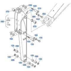 Arm Assembly for Kubota KX161-3s Mini Excavator