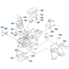 Control Lever (R/H) Assembly for Kubota KX161-3s Mini Excavator