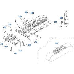 Crawler Assembly for Kubota KX161-3s Mini Excavator