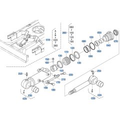 Blade Cylinder Assembly for Kubota KX161-3s Mini Excavator