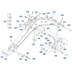 Boom Assembly for Kubota KX91-3s Mini Excavator