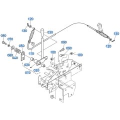 Accelerator Lever Assembly for Kubota KX91-3s Mini Excavator