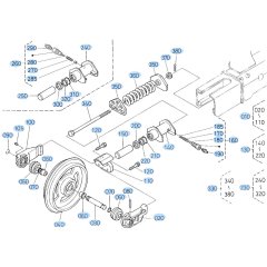 Idler Assembly for Kubota KX91-3s Mini Excavator