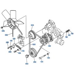 Fan Assembly for Kubota R310 Loader